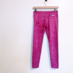 Pink workout leggings, saucony extra small